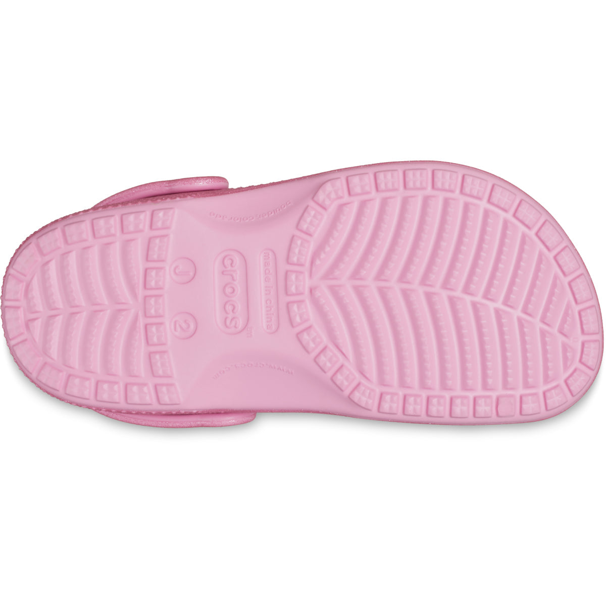 Classic Glitter Clog K - Pembe Tüvit Simli