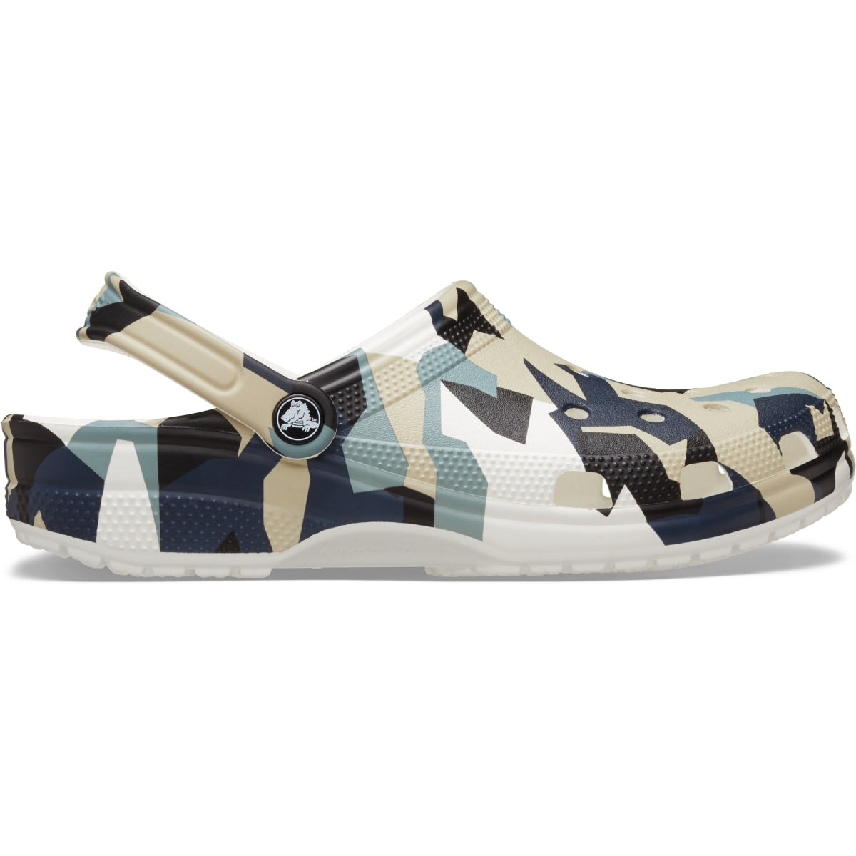 Geo Camo Clog - Beyaz/Çok Renkli