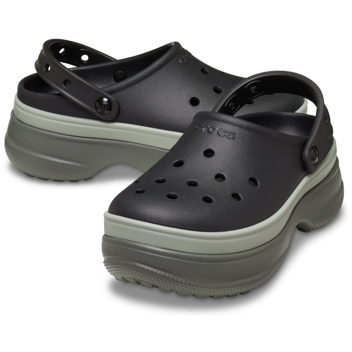Classic Stacked Clog - Siyah