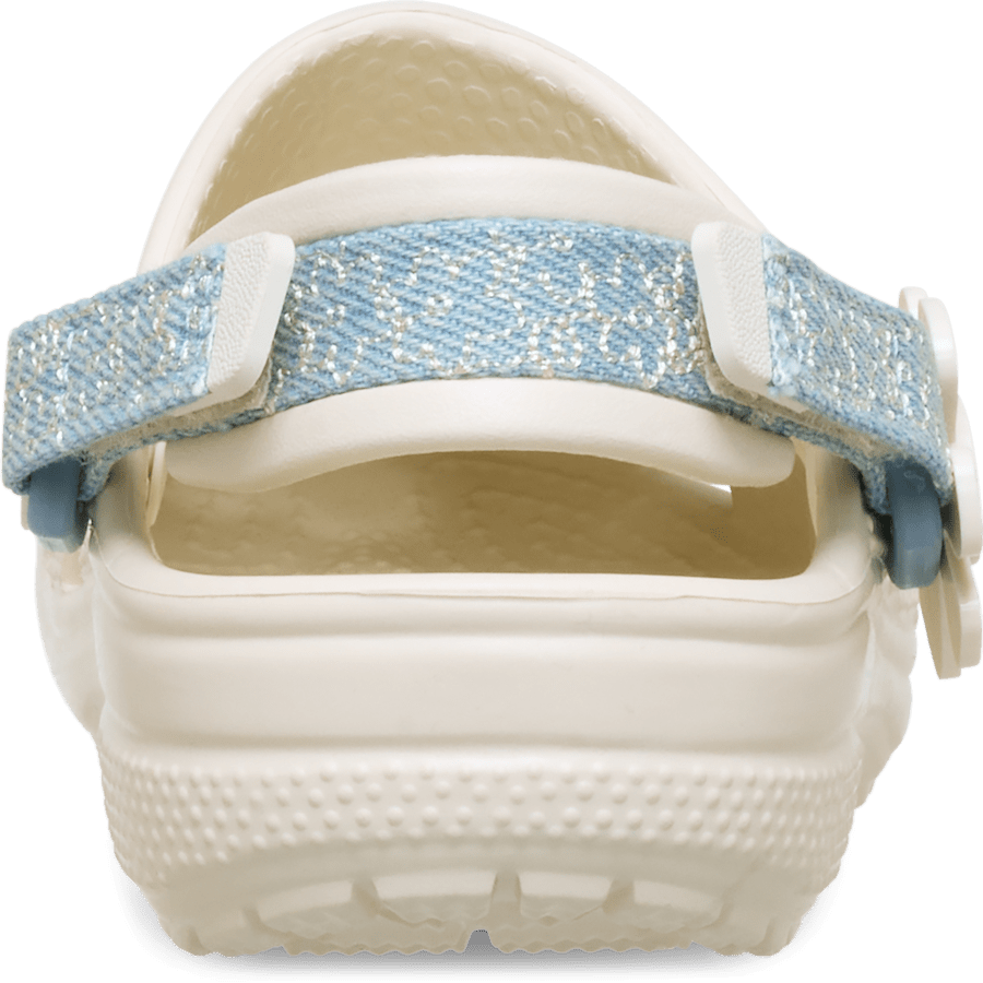 Toddler Classic Denim Flower Adjustable Backstrap Clog